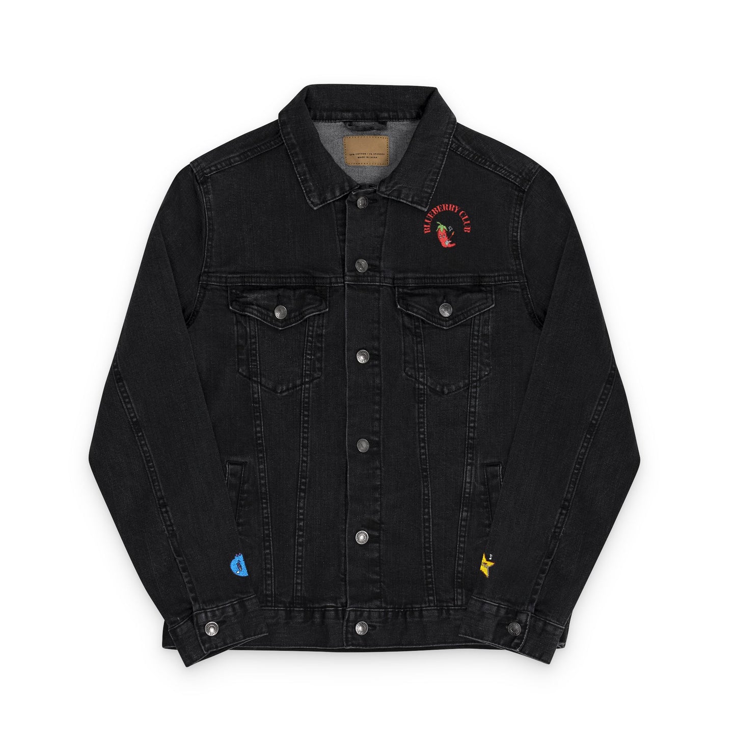 Blueberry Club - Embroidery Denim Jacket
