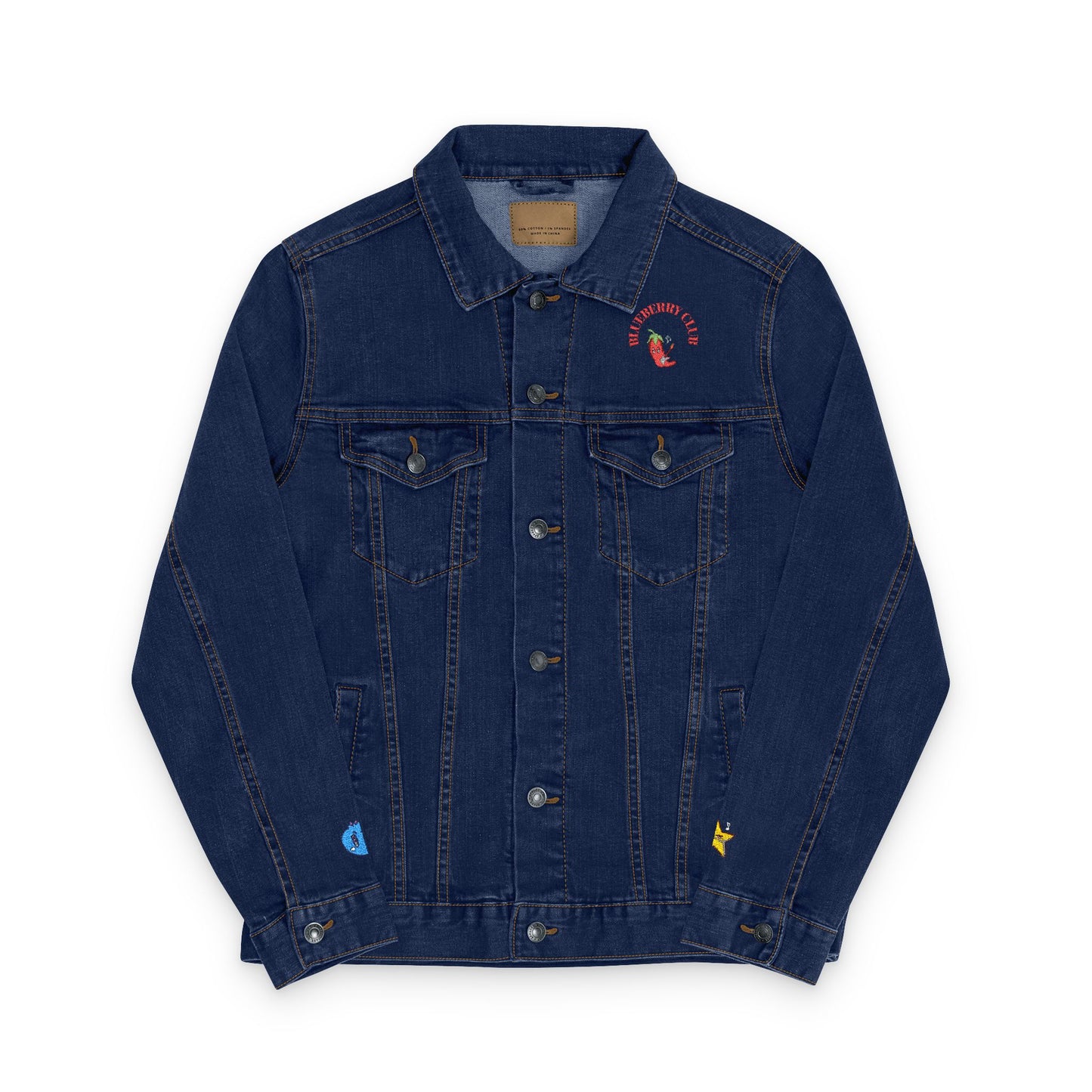 Blueberry Club - Embroidery Denim Jacket